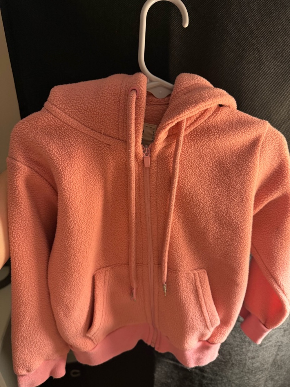 Cozy Pink Sherpa Zip-Up Hoodie